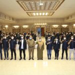 Wakil Bupati Gresik Aminatun Habibah (Bu Min) Hadiri Pelantikan Pengurus PSSI Kabupaten Gresik Periode 2021-2025.