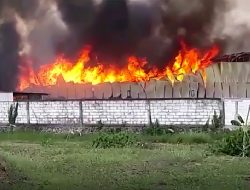 Sebuah Minibus Terbakar di Tanjakan Mloko Pacitan, Beruntung Sopir Selamat. 