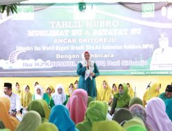 Ikuti Tahlil Kubro Bersama Fatayat Dan Muslimat NU Ancab Driyorejo, Bu Min Sampaikan Peran Penting Perempuan Dalam Kemajuan Kabupaten Gresik