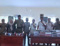 Babat Habis ; SatPol PP Sampang Tingkatkan Operasi Peredaran Rokok Ilegal