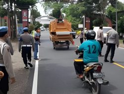 Aksi Demo Pesilat di Polres Nganjuk, Polisi Tutup Beberapa Titik Rawan. 