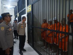 Menjelang Bulan Ramadhan, Polres Gresik Cek Kondisi Tahanan dan Fasilitas