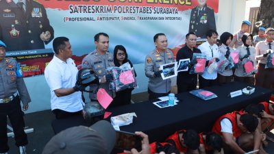 Gercep, Polisi Berhasil Amankan Sembilan Terduga Pelaku Pengeroyokan di Tunjungan Surabaya