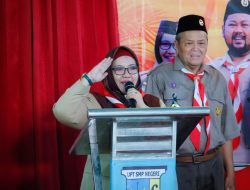 Lantik Kwartir Ranting Sidayu, Bu Min Harapkan Pramuka Sidayu Makin Berkembang.