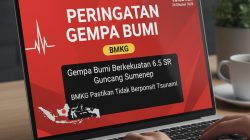 Gempa Bumi Berkekuatan 6.5 SR Guncang Sumenep, BMKG Pastikan Tidak Berpotensi Tsunami